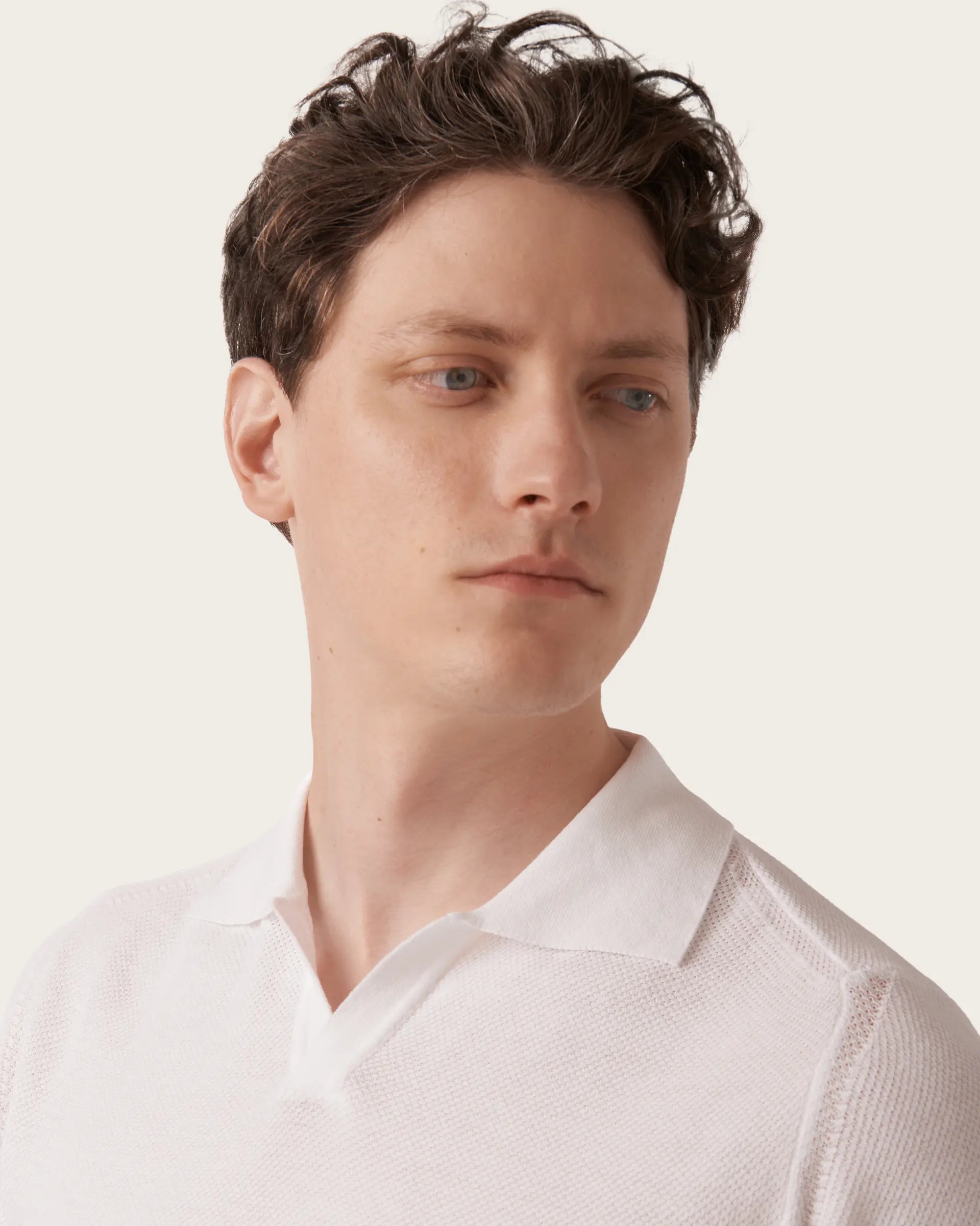 White Pure Cotton Garment Dyed polo