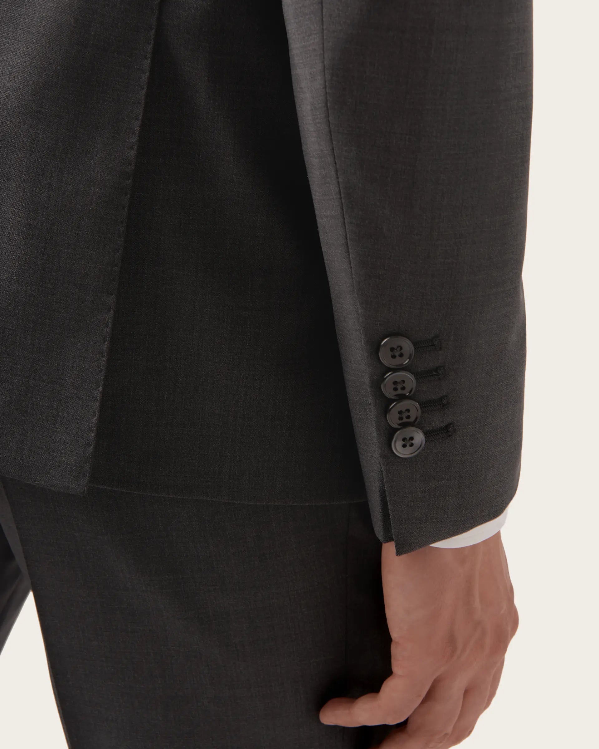 Grey Pure Wool Suit - Zignone Fabric