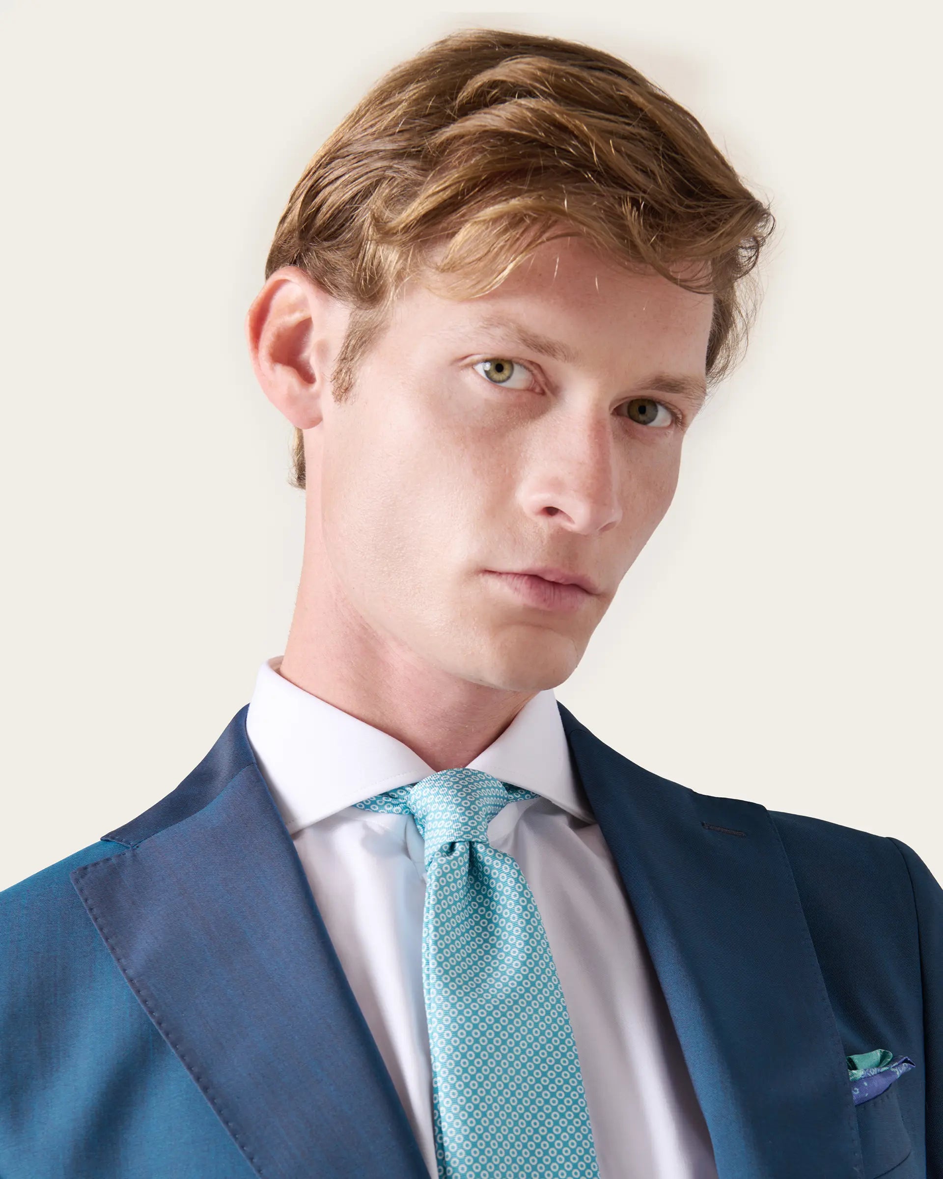 Avion Blue Pure Wool Suit - Zignone Fabric