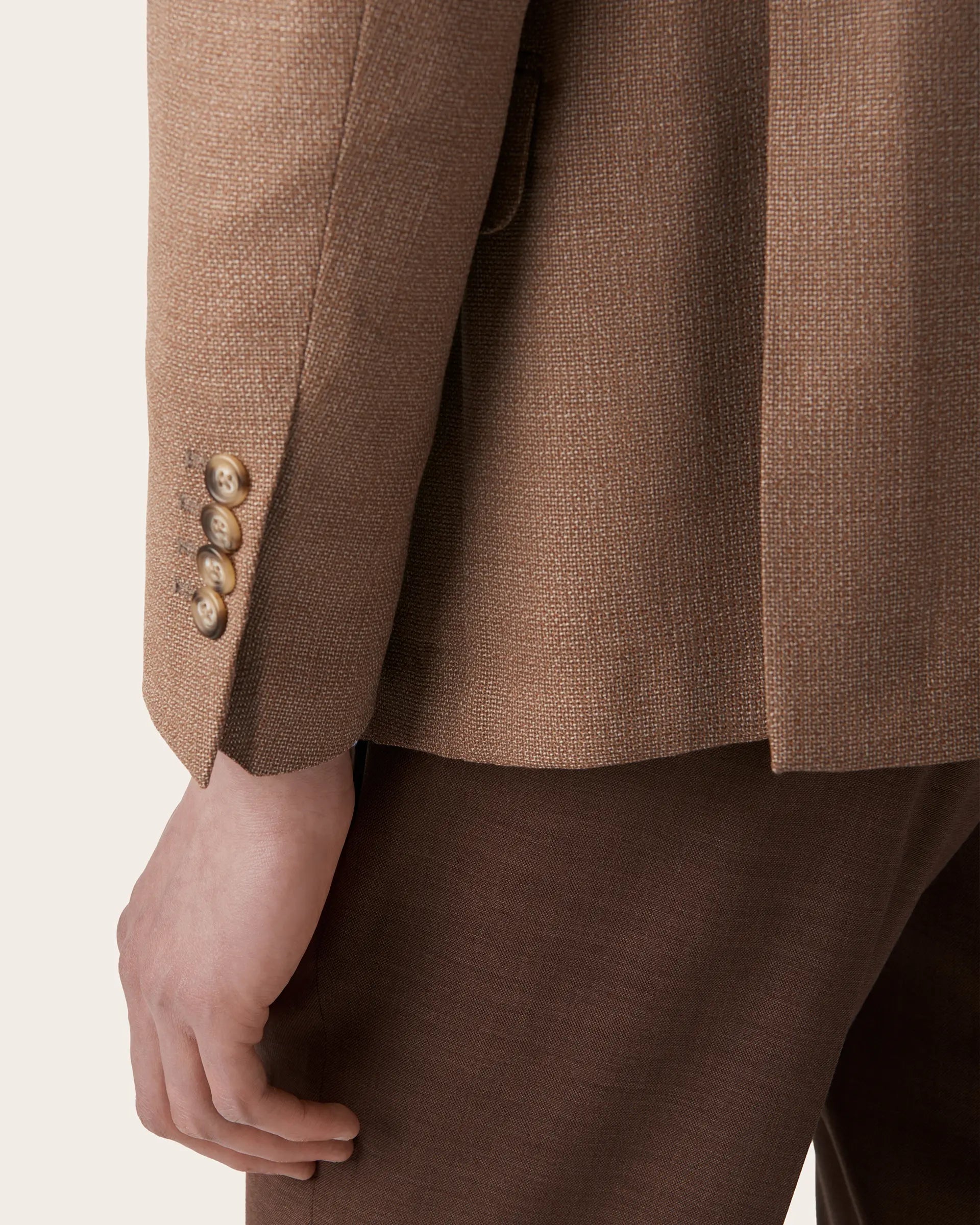 Beige Pure Wool Jacket - Zignone Active
