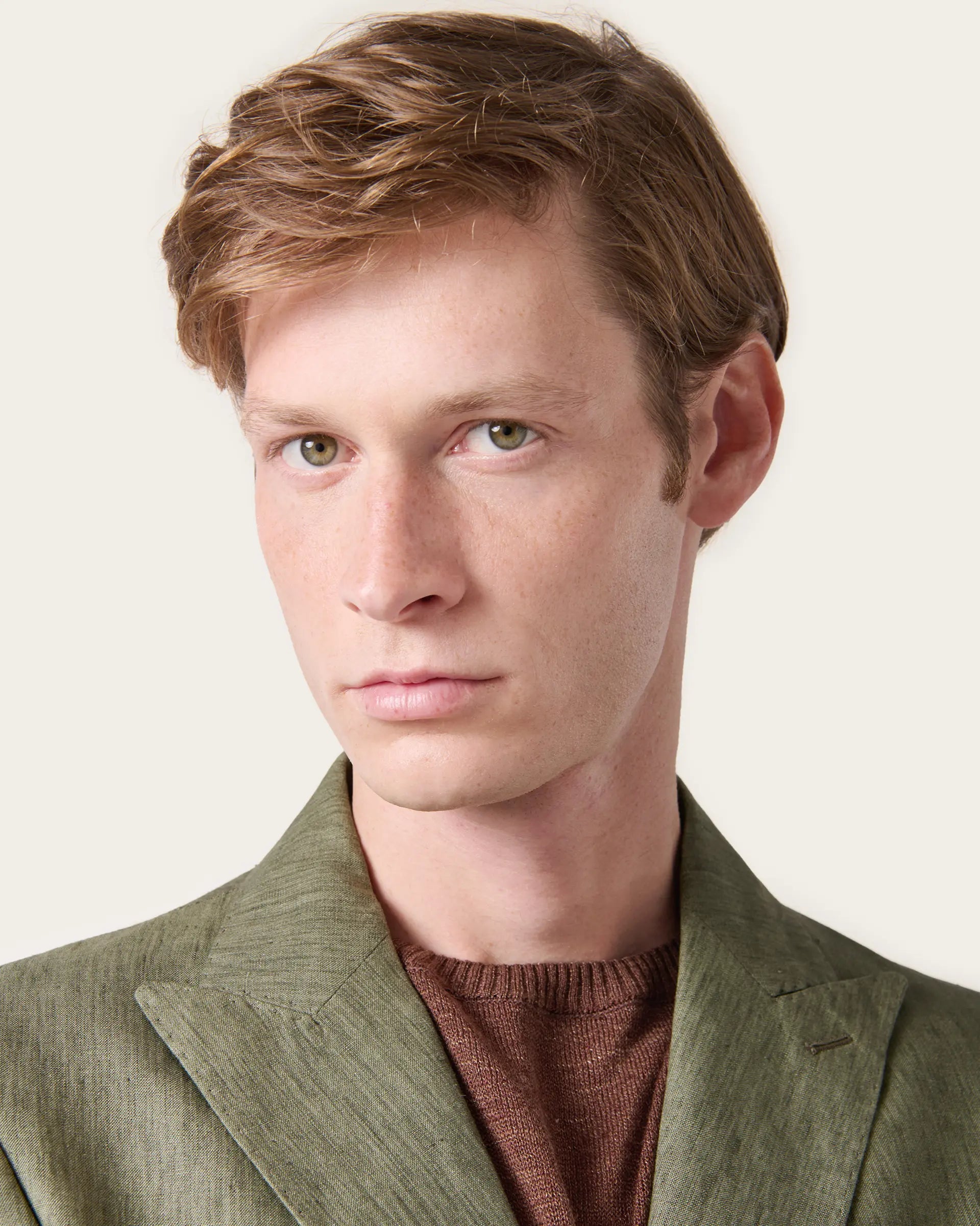 Green Linen Delave Suits