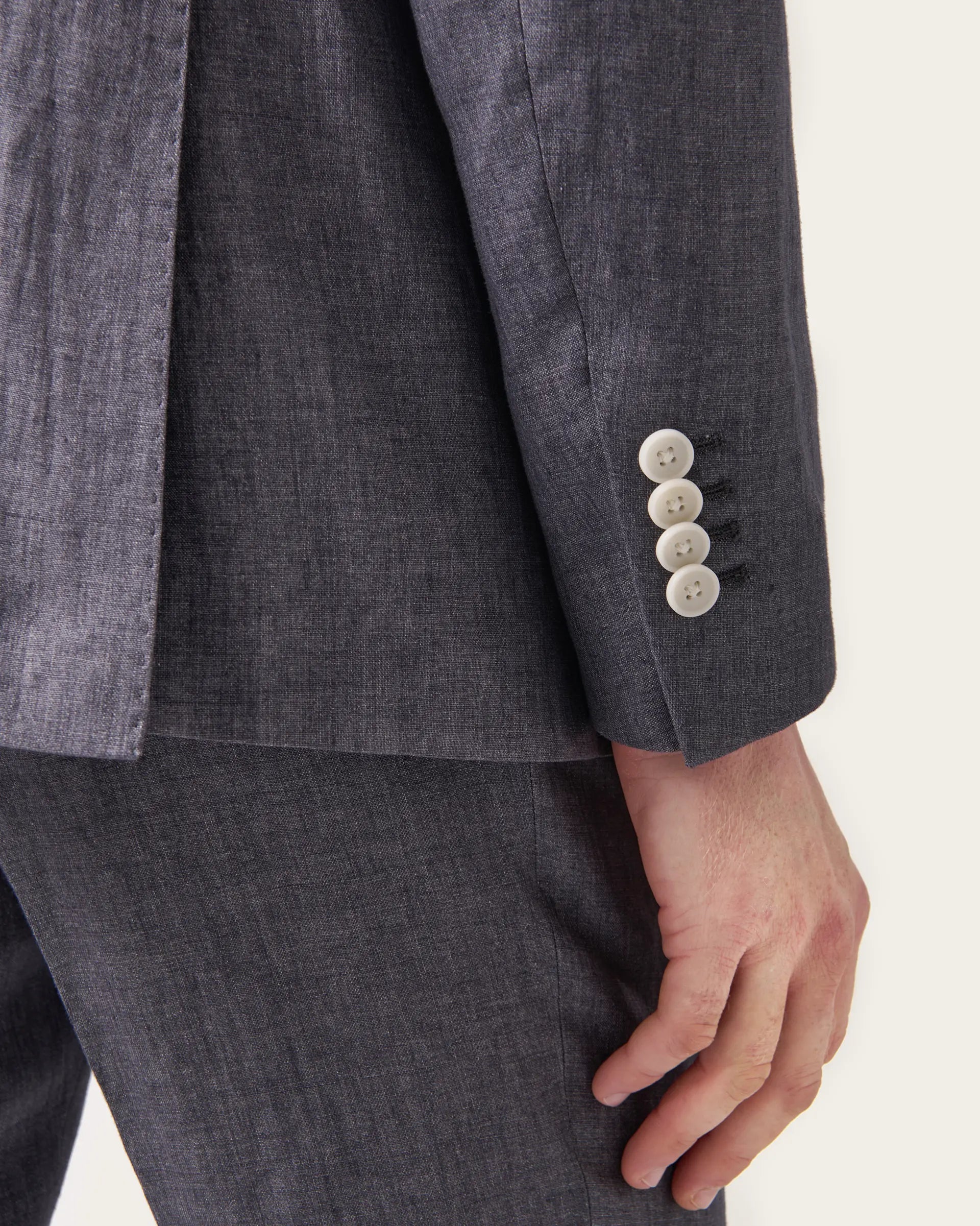 Grey Linen Delave Suits