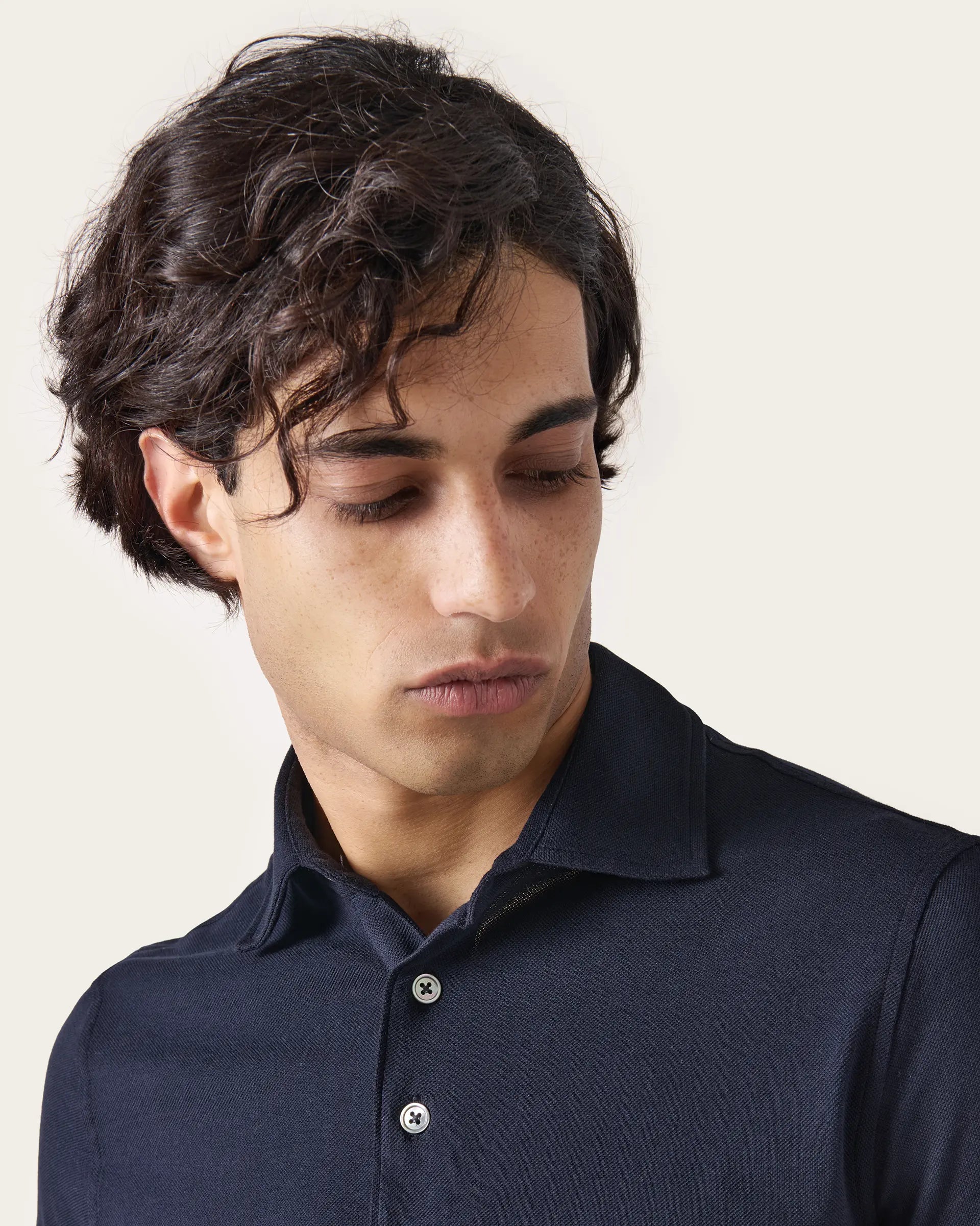 Blue Pure Cotton Polo