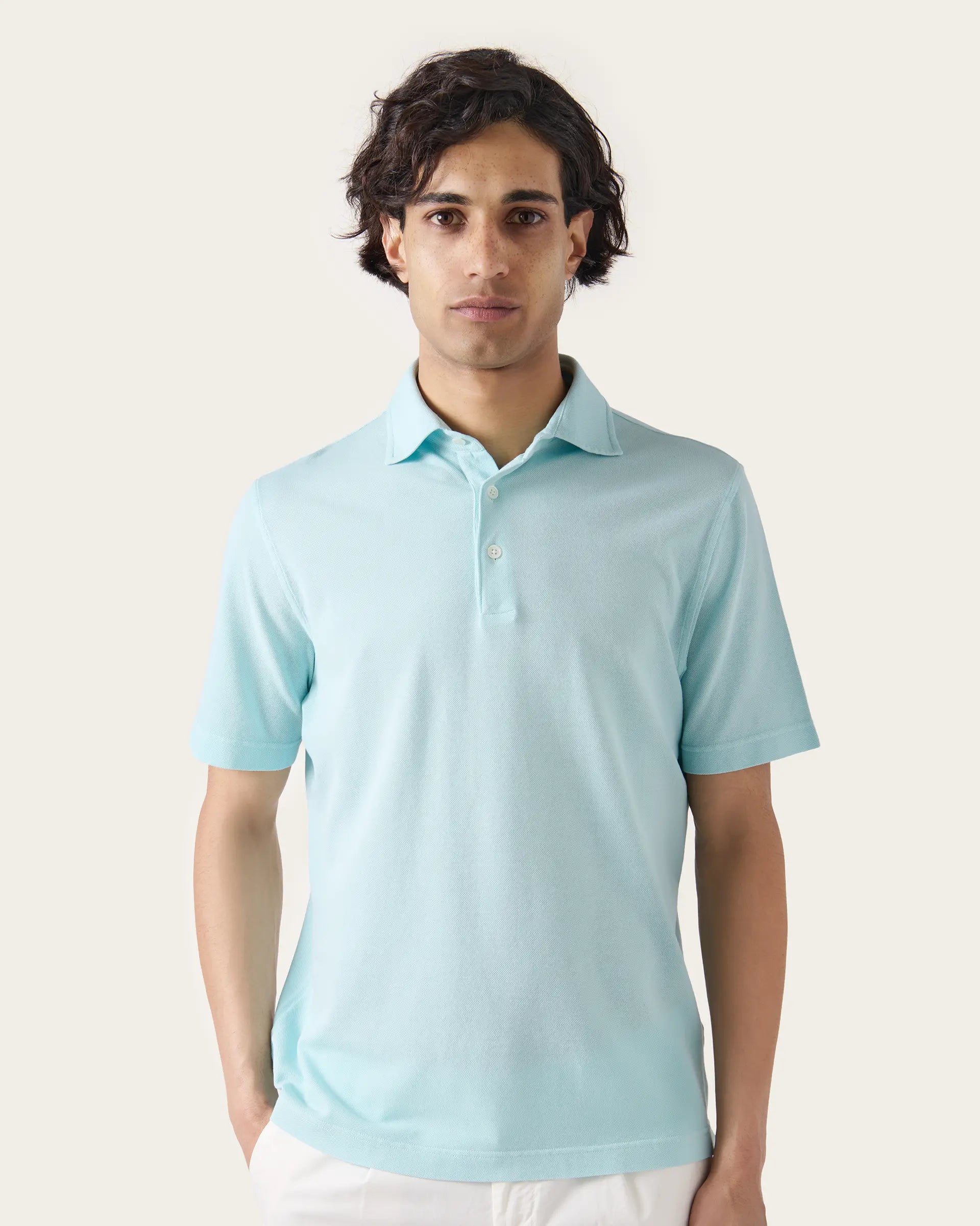 Light Blue Pure Cotton Polo