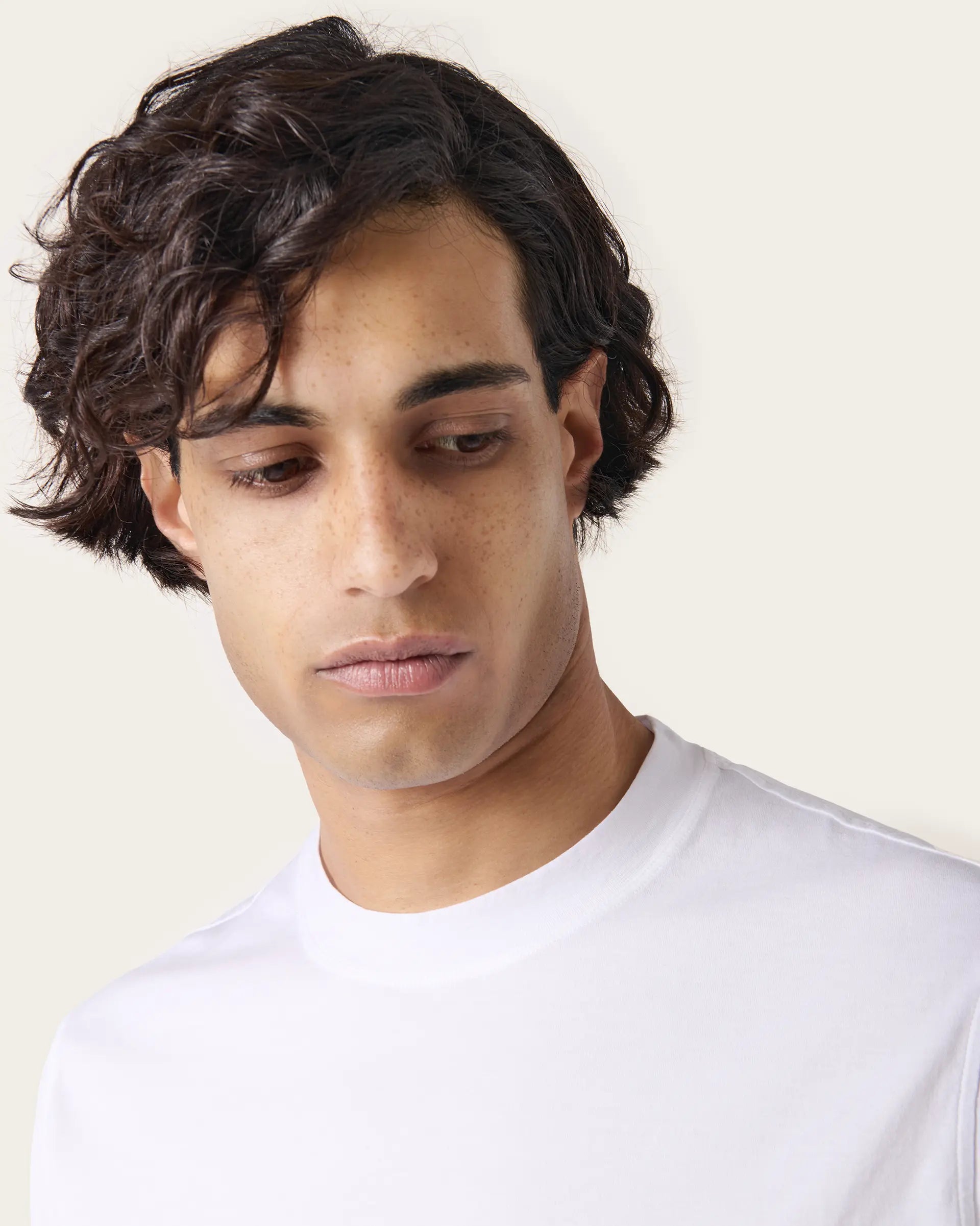 White Jersey Natural Stretch T-Shirt