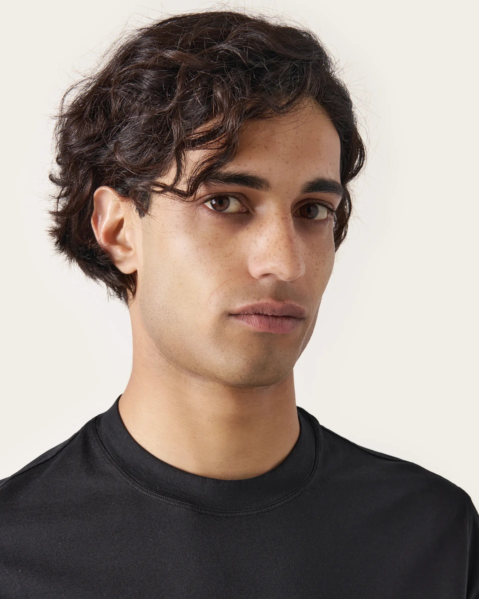 Black Jersey Natural Stretch T-Shirt