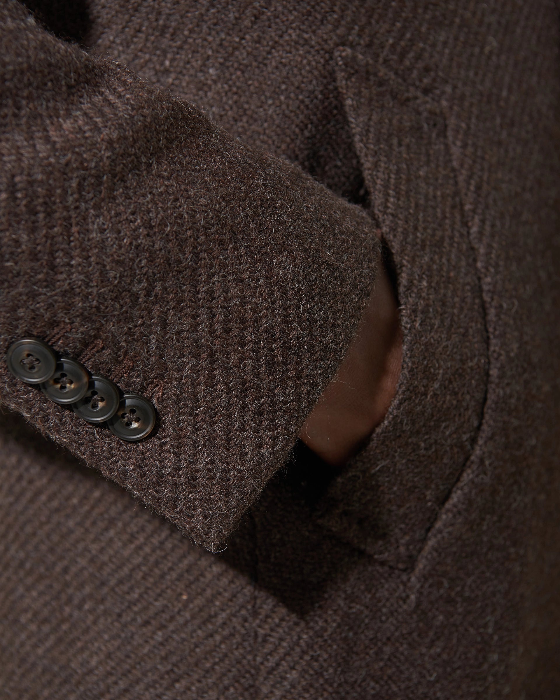 Brown Pure Wool Coat