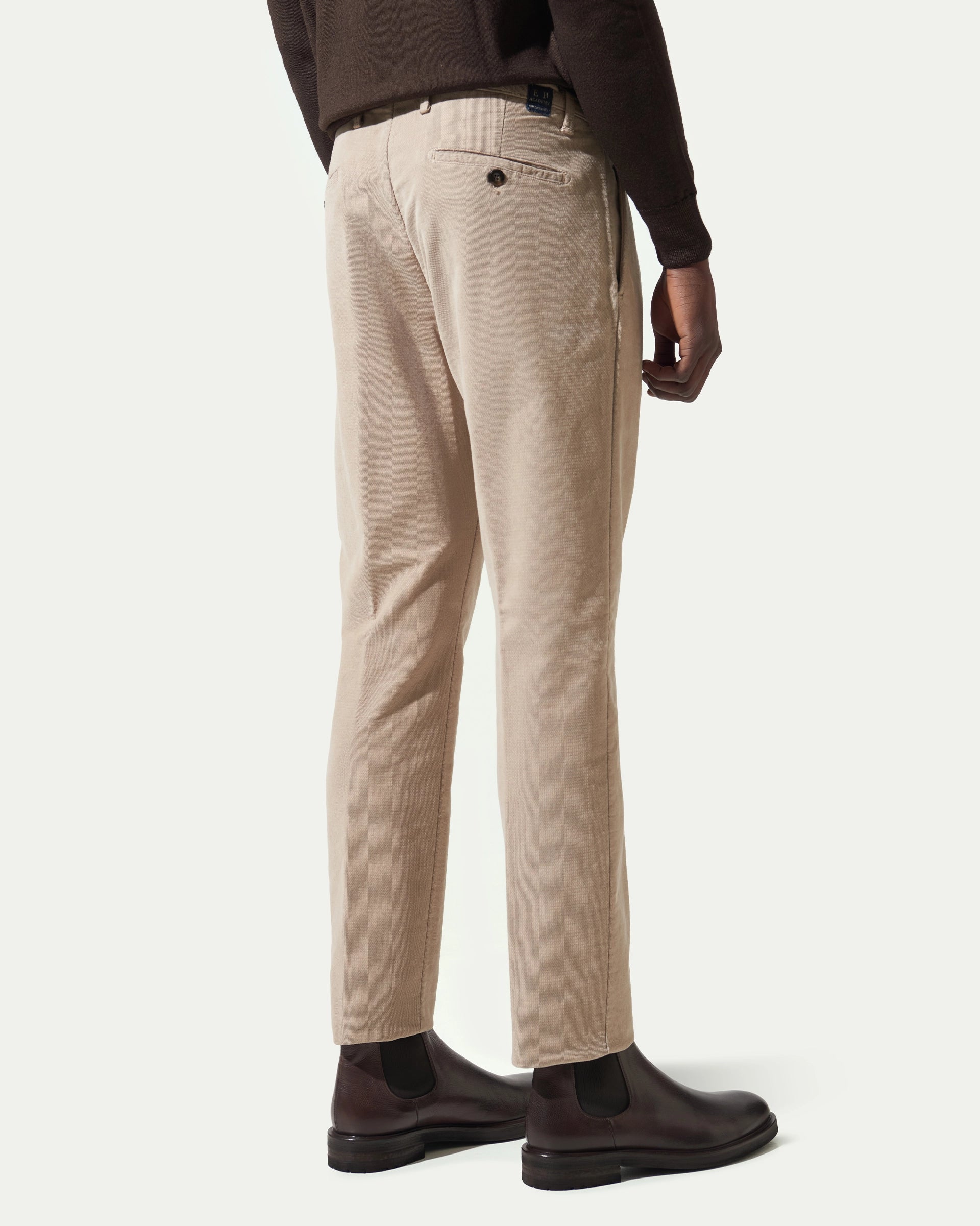 Olive Pleated Corduroy Pants