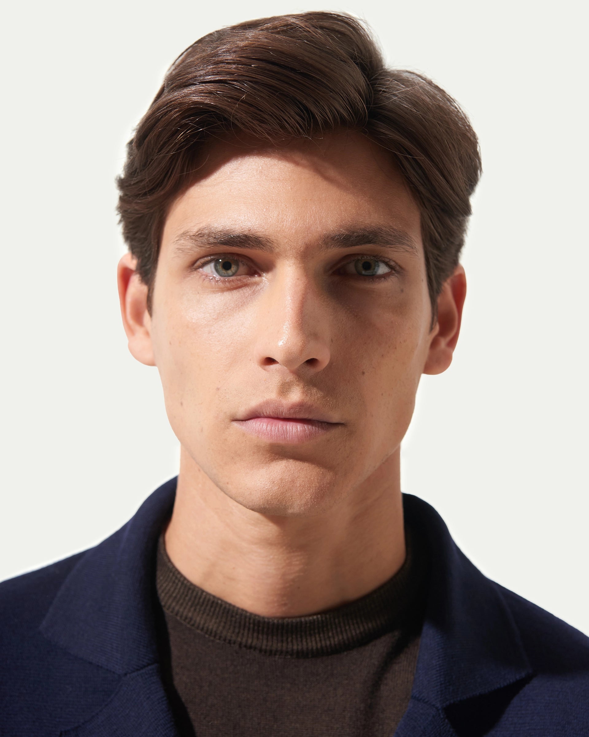 Blue Double-breasted Merinos wool Guge 5 Sweaters