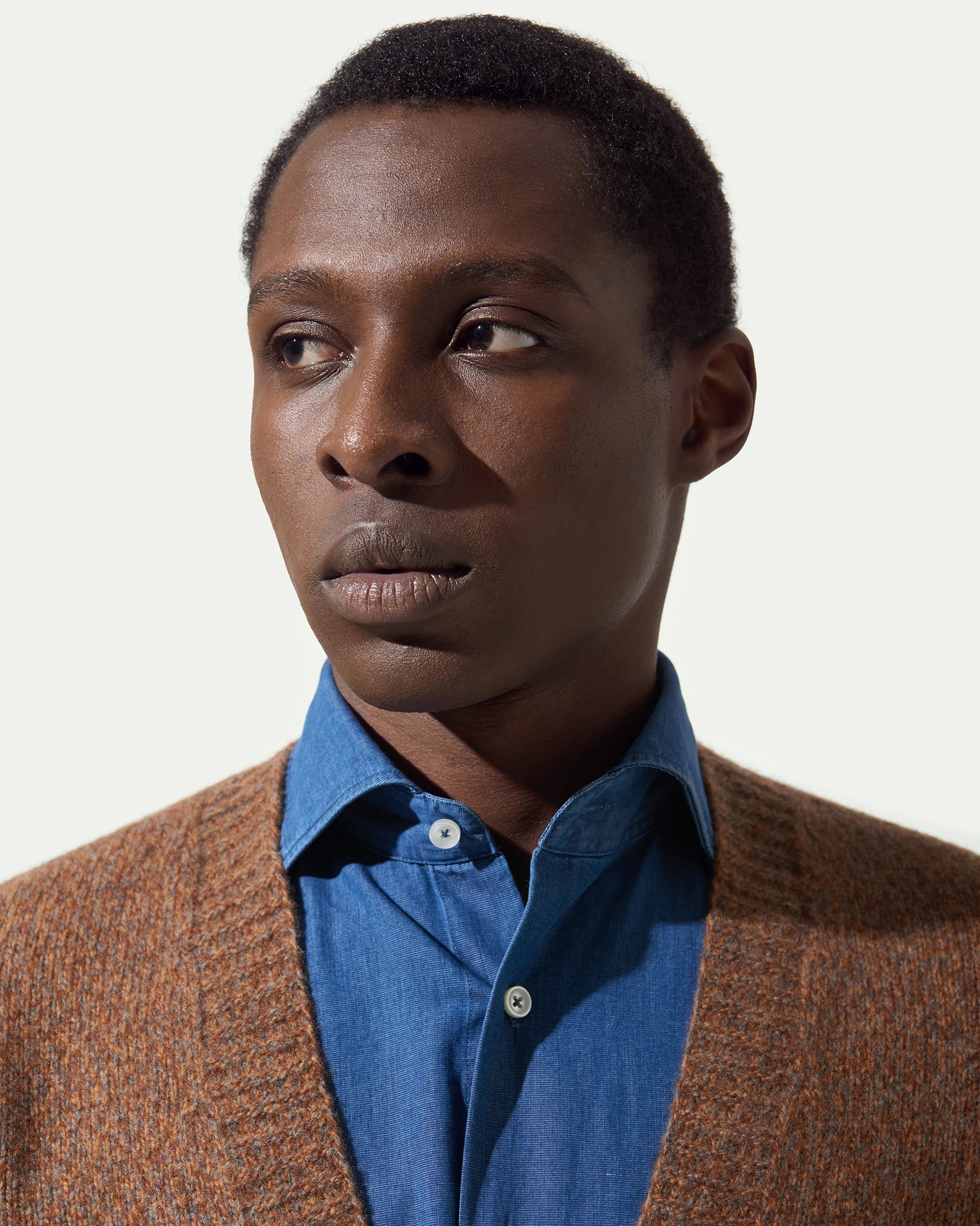 Brown Cardigan Merinos wool Gauge 5 Sweaters