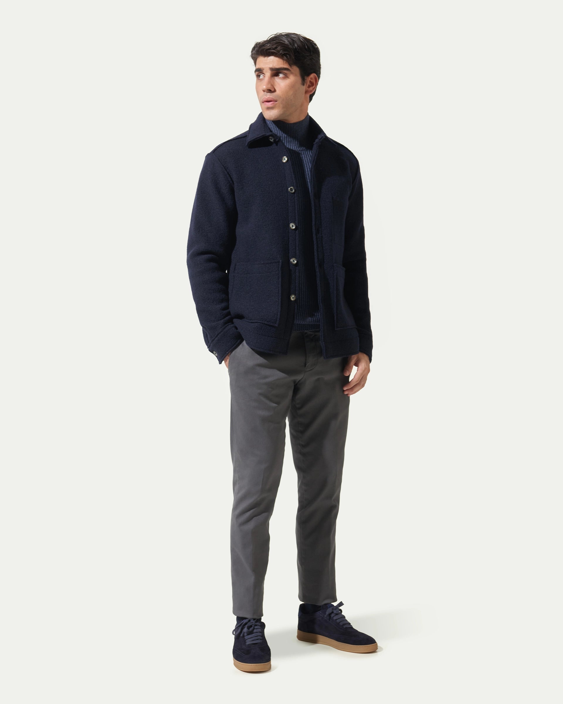Navy Blue Overshirt