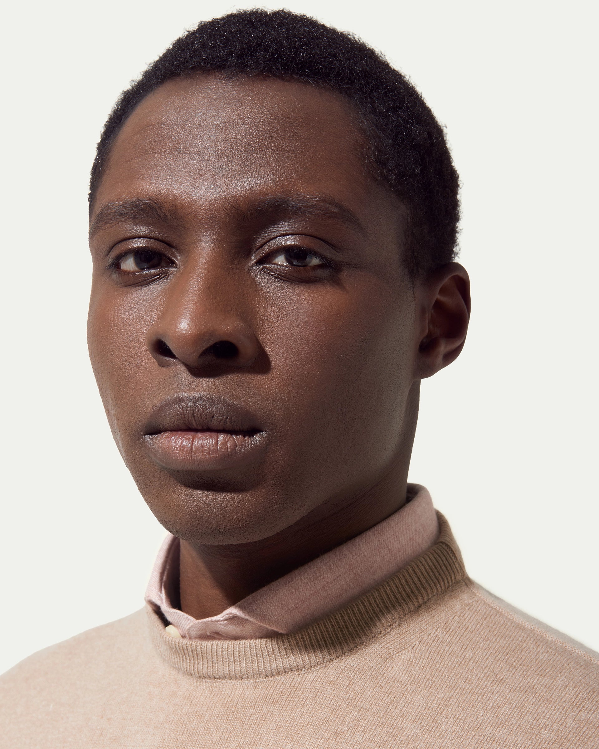 Beige Cashmere Pure Crewneck