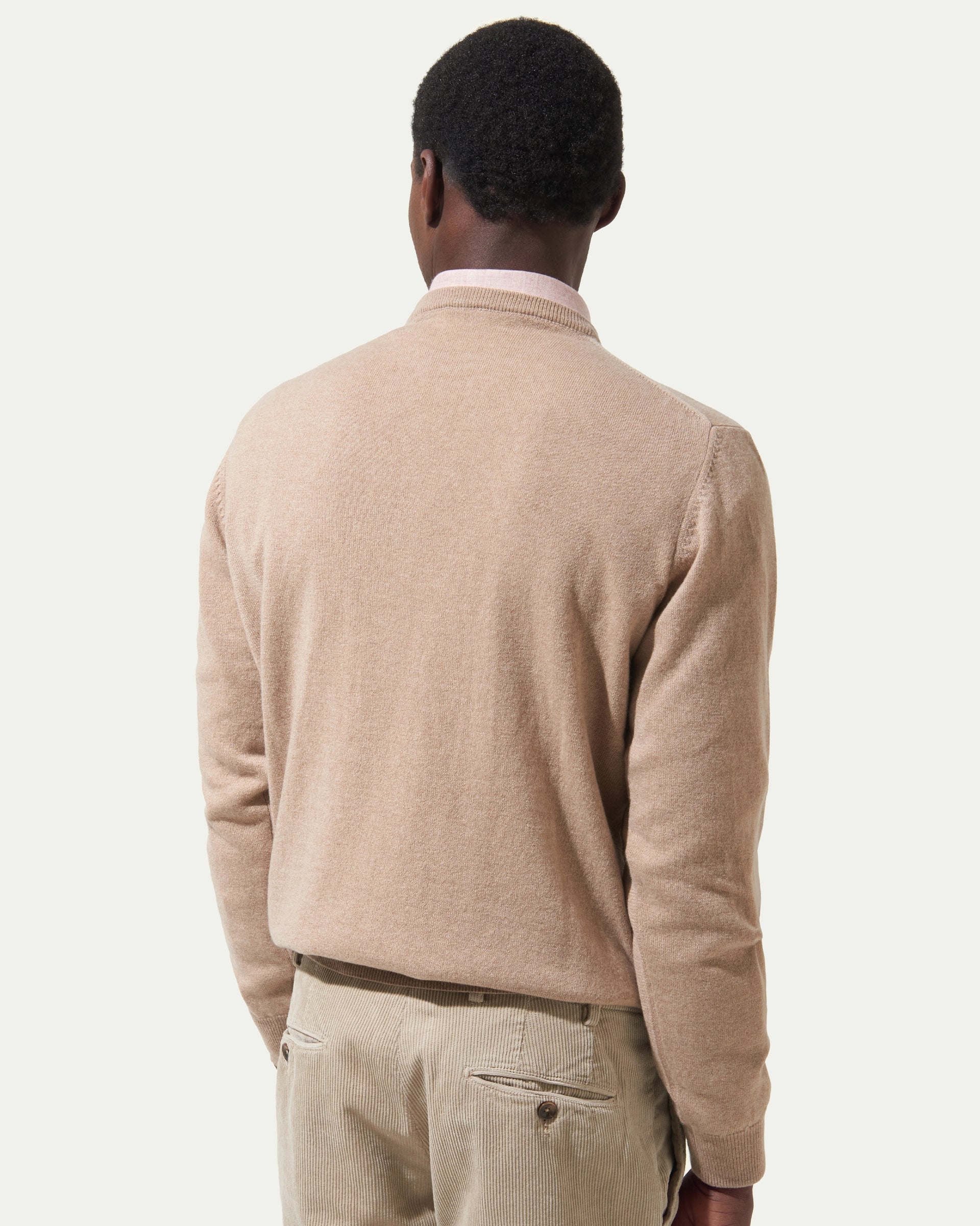Beige Cashmere Pure Crewneck