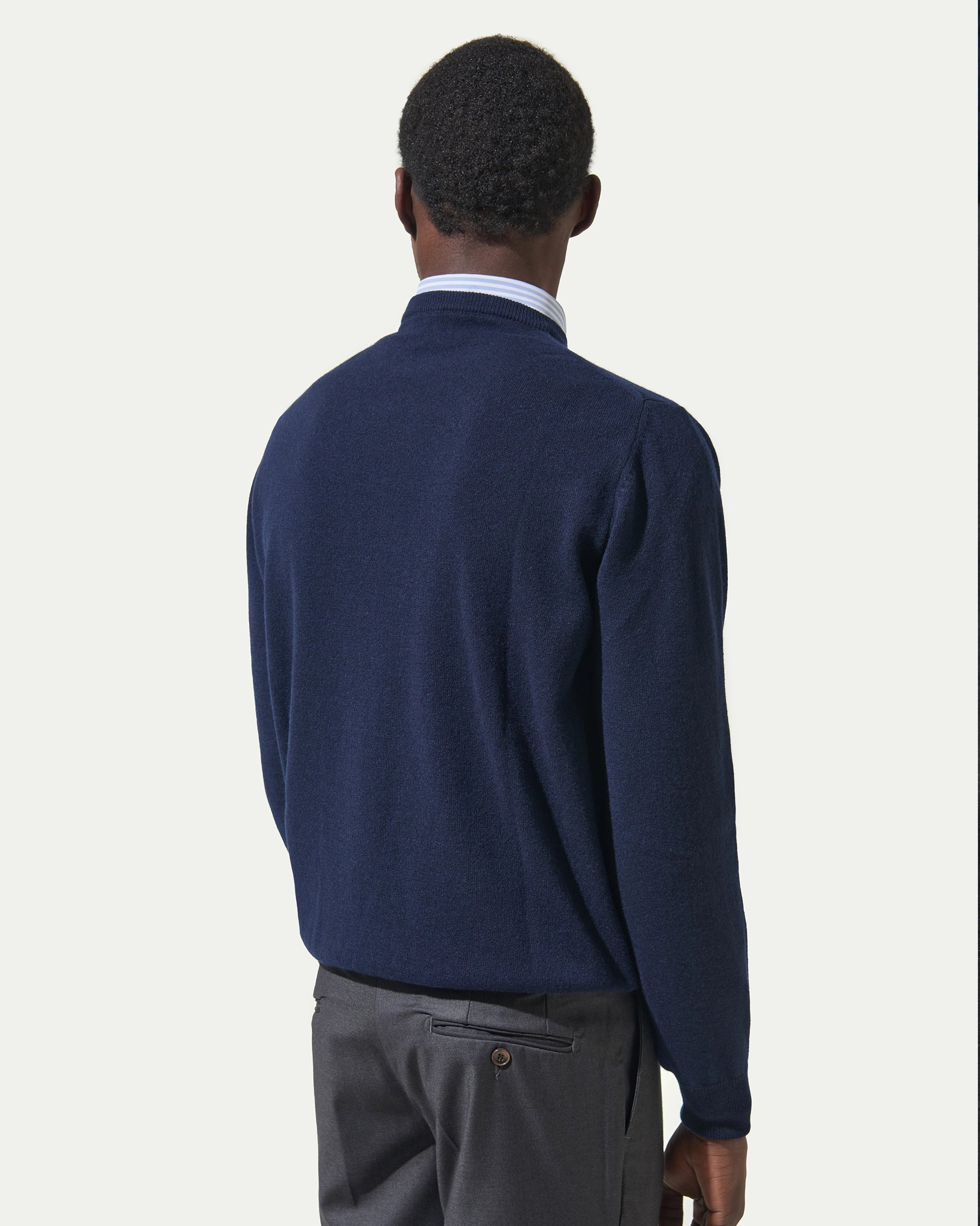 Blue Cashmere Pure Crewneck