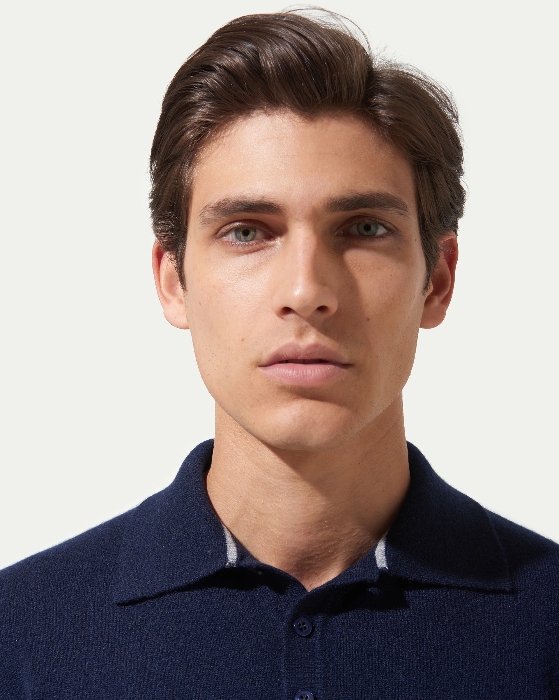 Blue Cashmere Polo