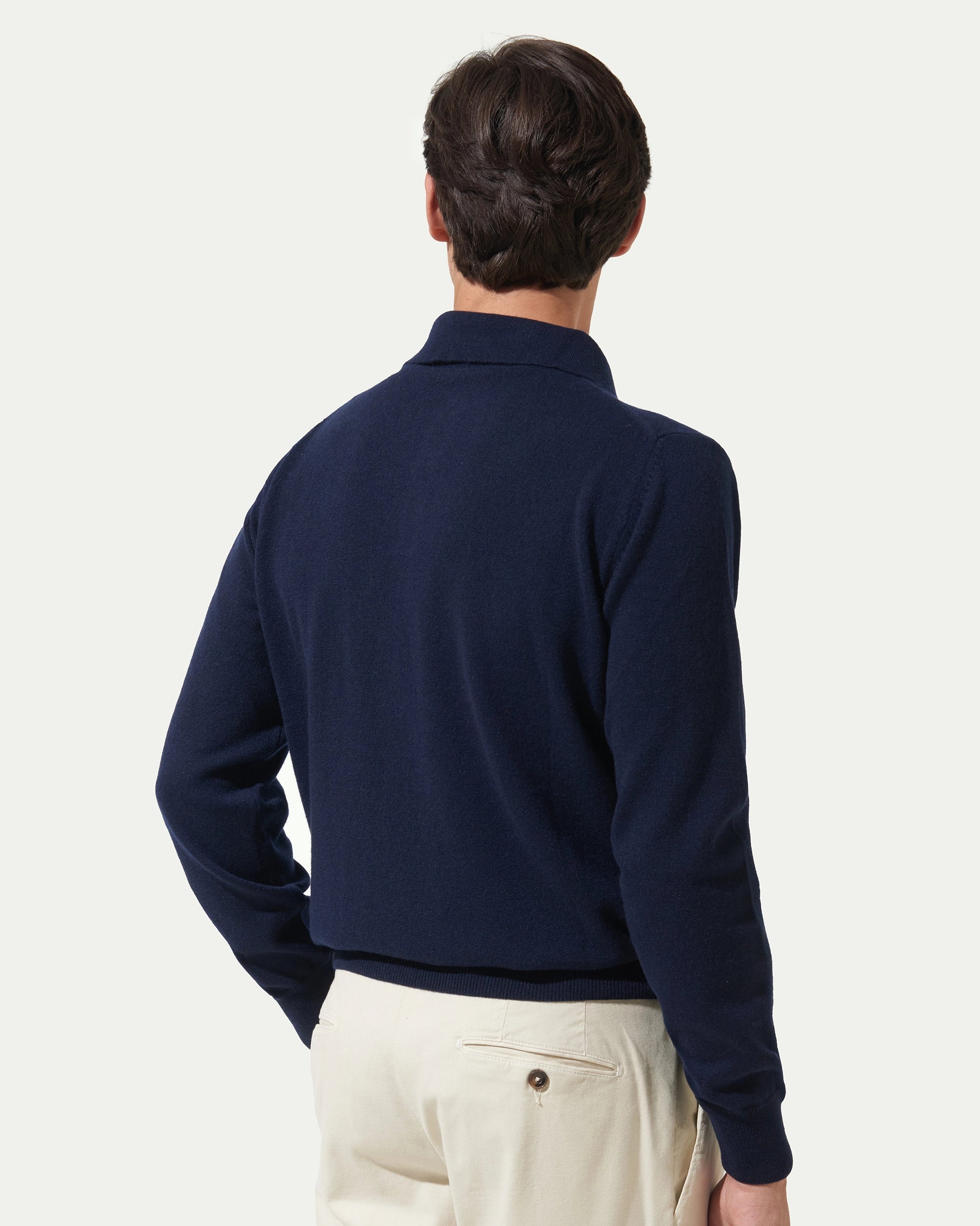 Blue Cashmere Polo