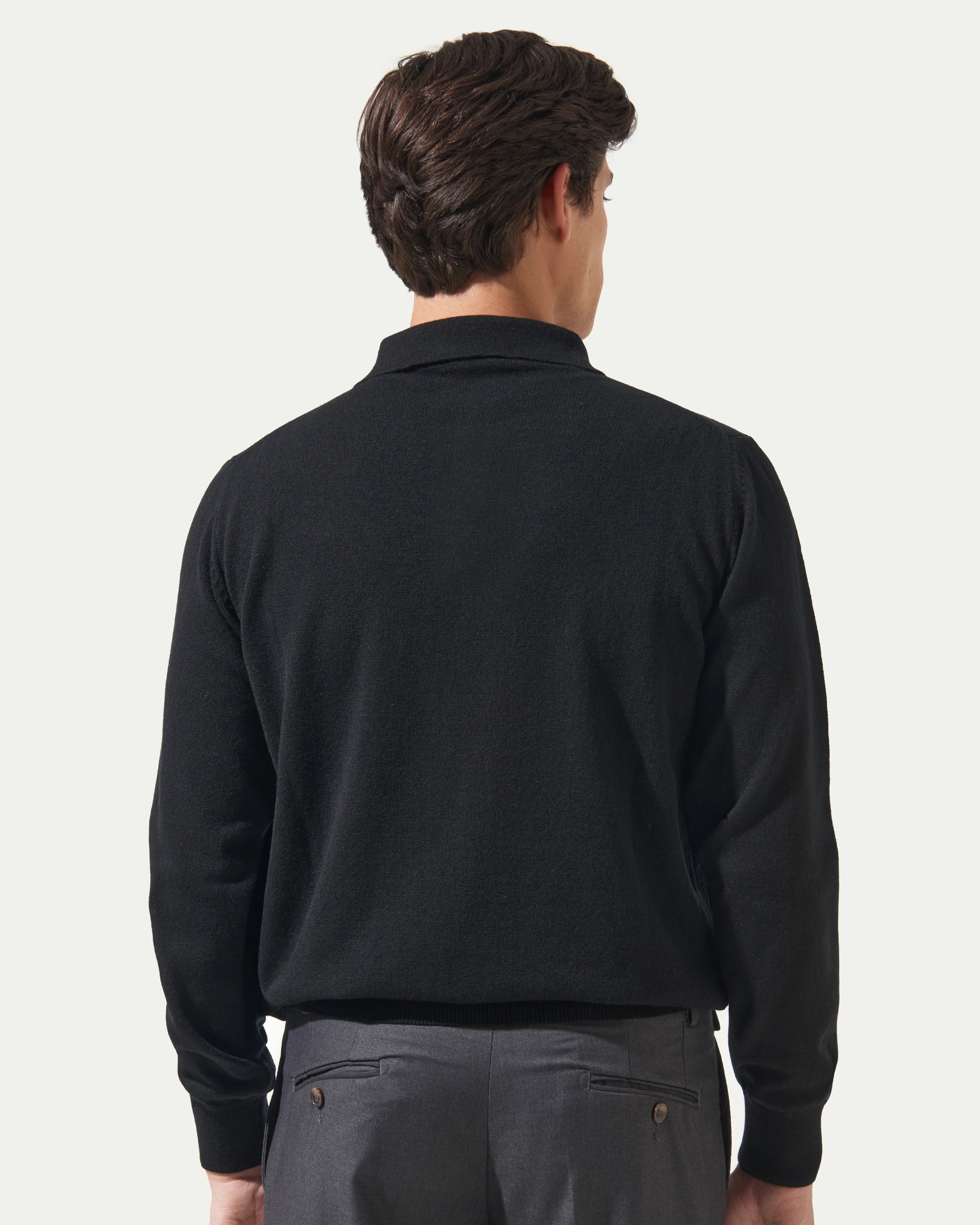 Black Cashmere Polo