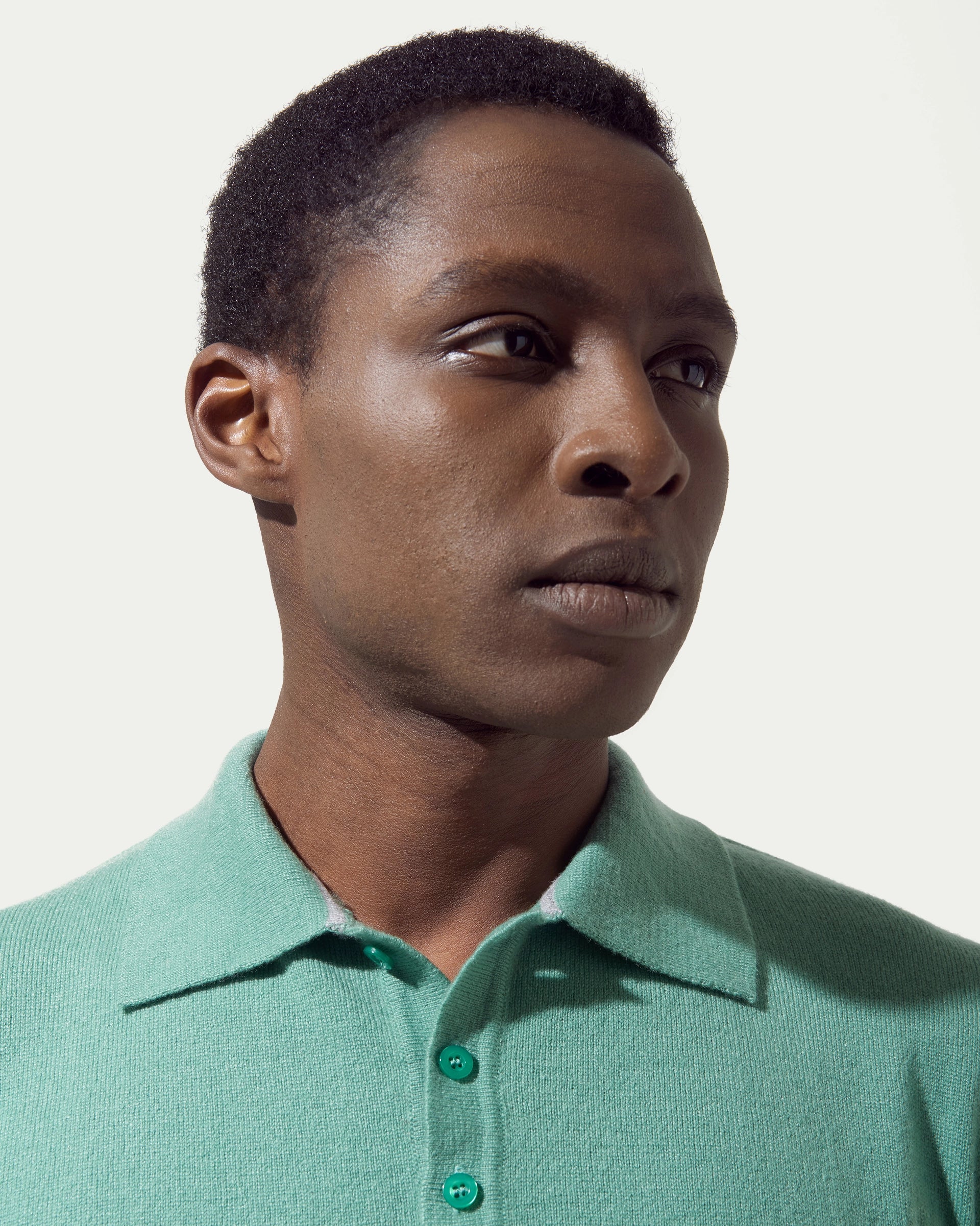 Green Cashmere Polo