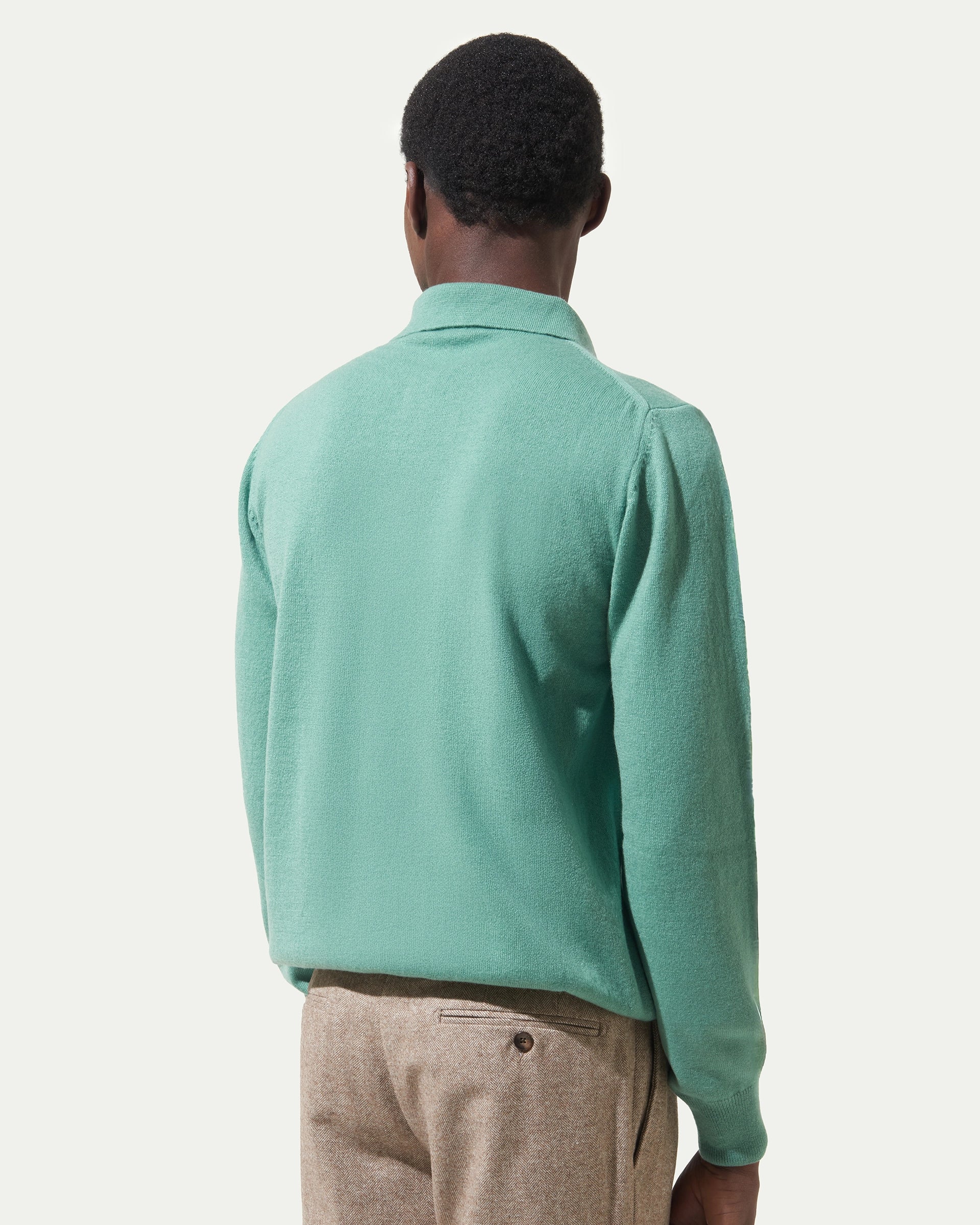 Green Cashmere Polo