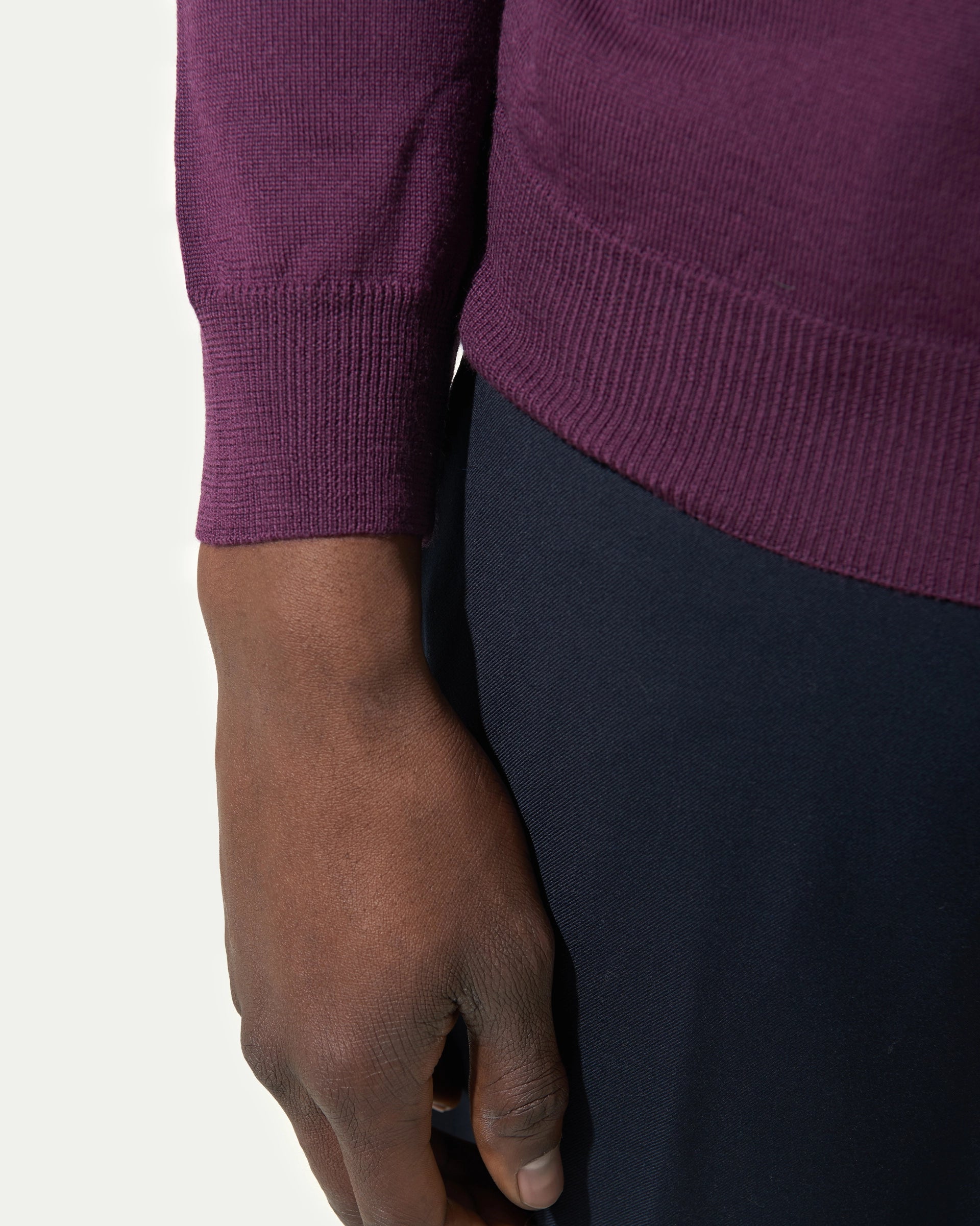 Teal Half Zip Merinos Extrafine Wool