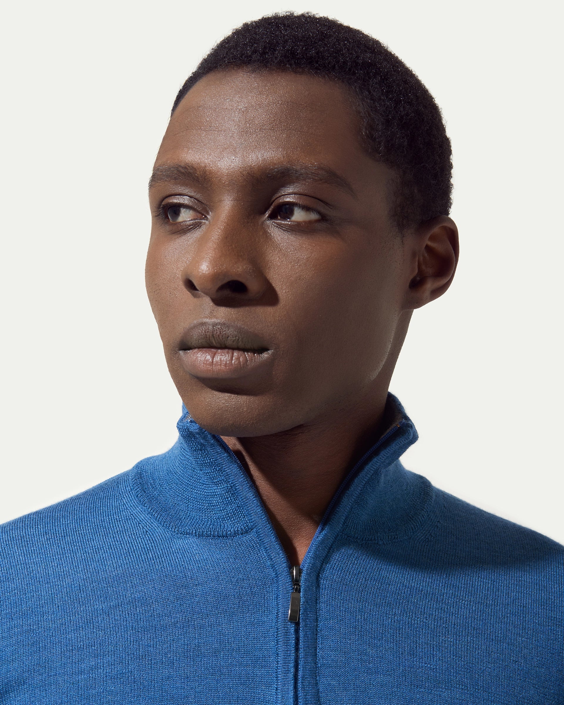 Purple Half Zip Merinos Extrafine Wool