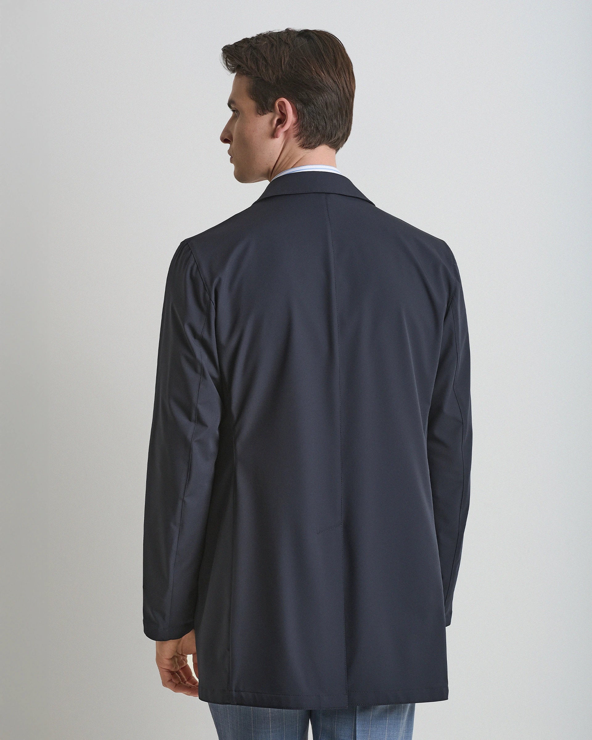 Trench Stretch Blue technical fabric Olmetex