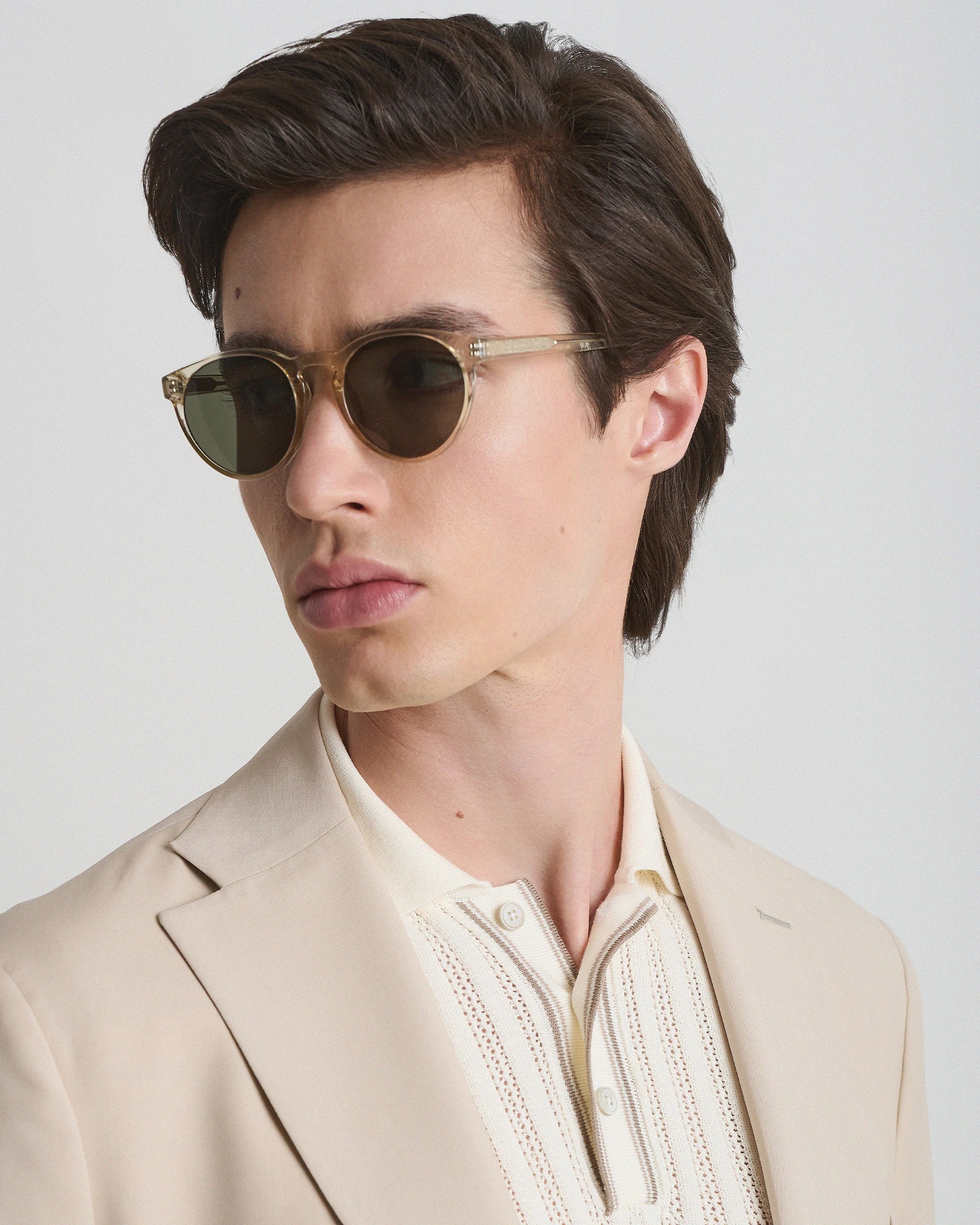 Beige dress in pure wool fabric Ermenegildo Zegna Tropical