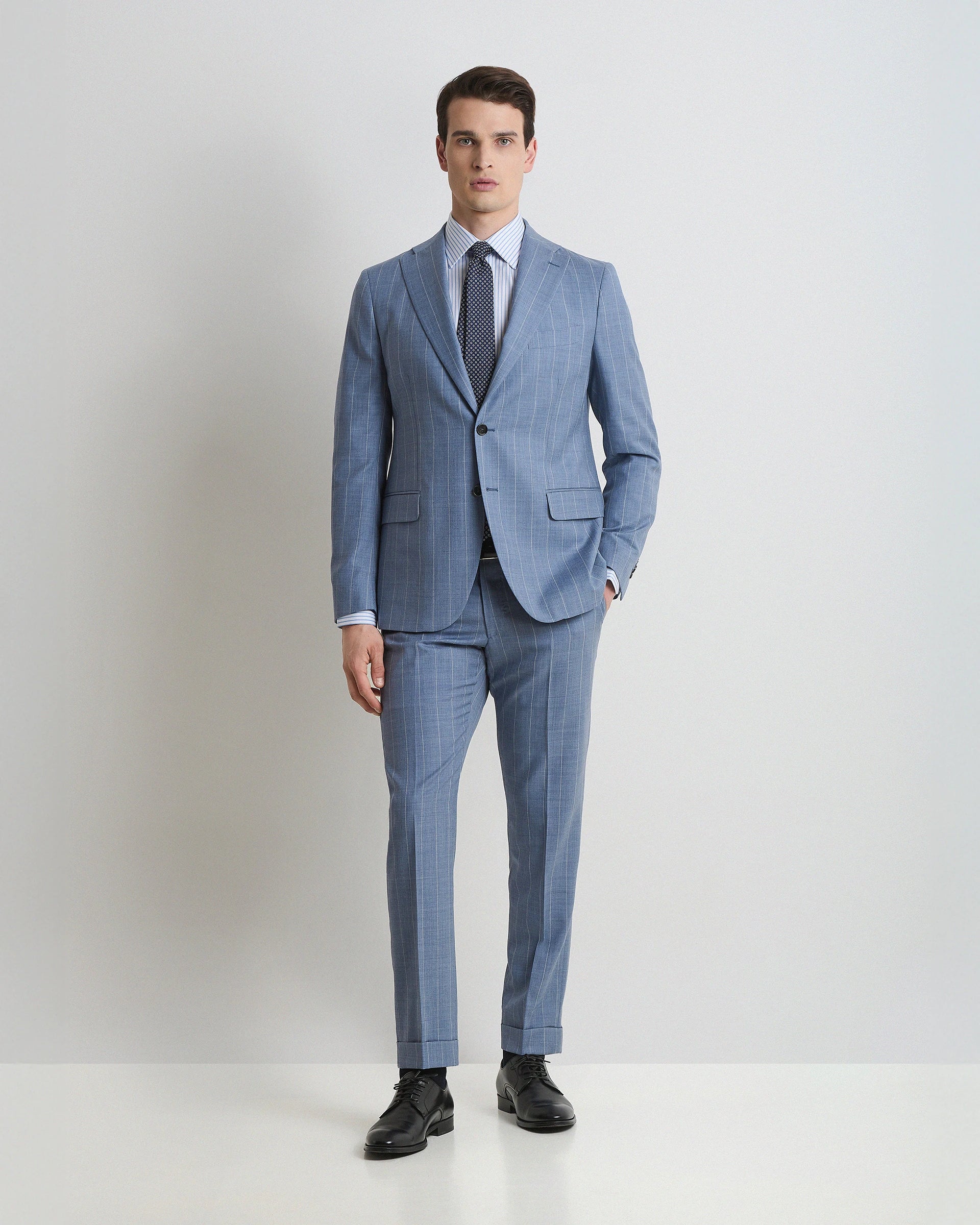 Sky Check Wool Suits - Ermenegildo Zegna Tropical