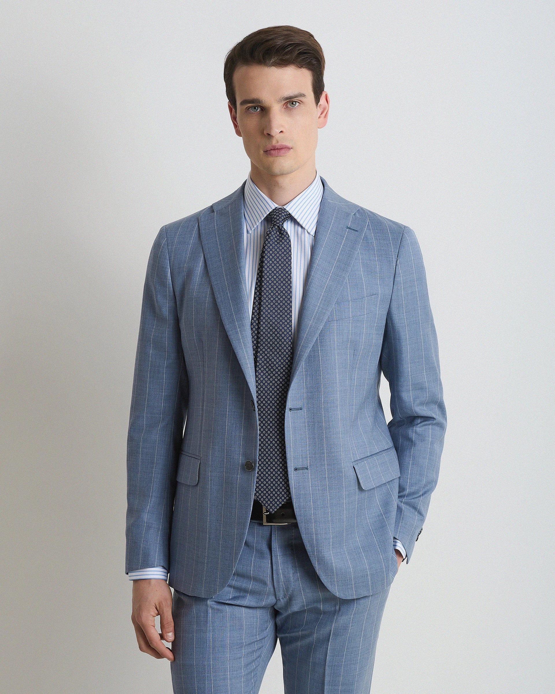 Sky Check Wool Suits - Ermenegildo Zegna Tropical