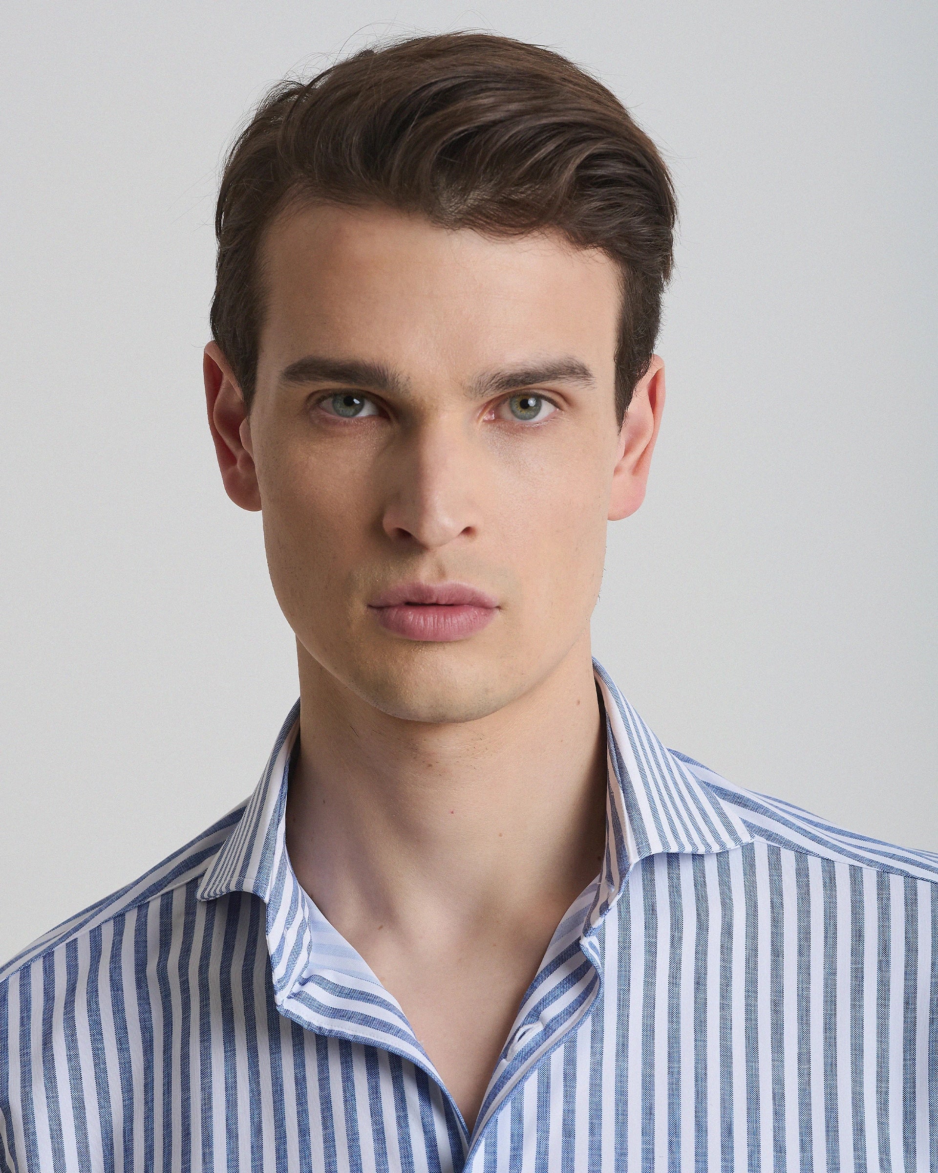 Blue Striped Easy Iron Confort Fit Shirt
