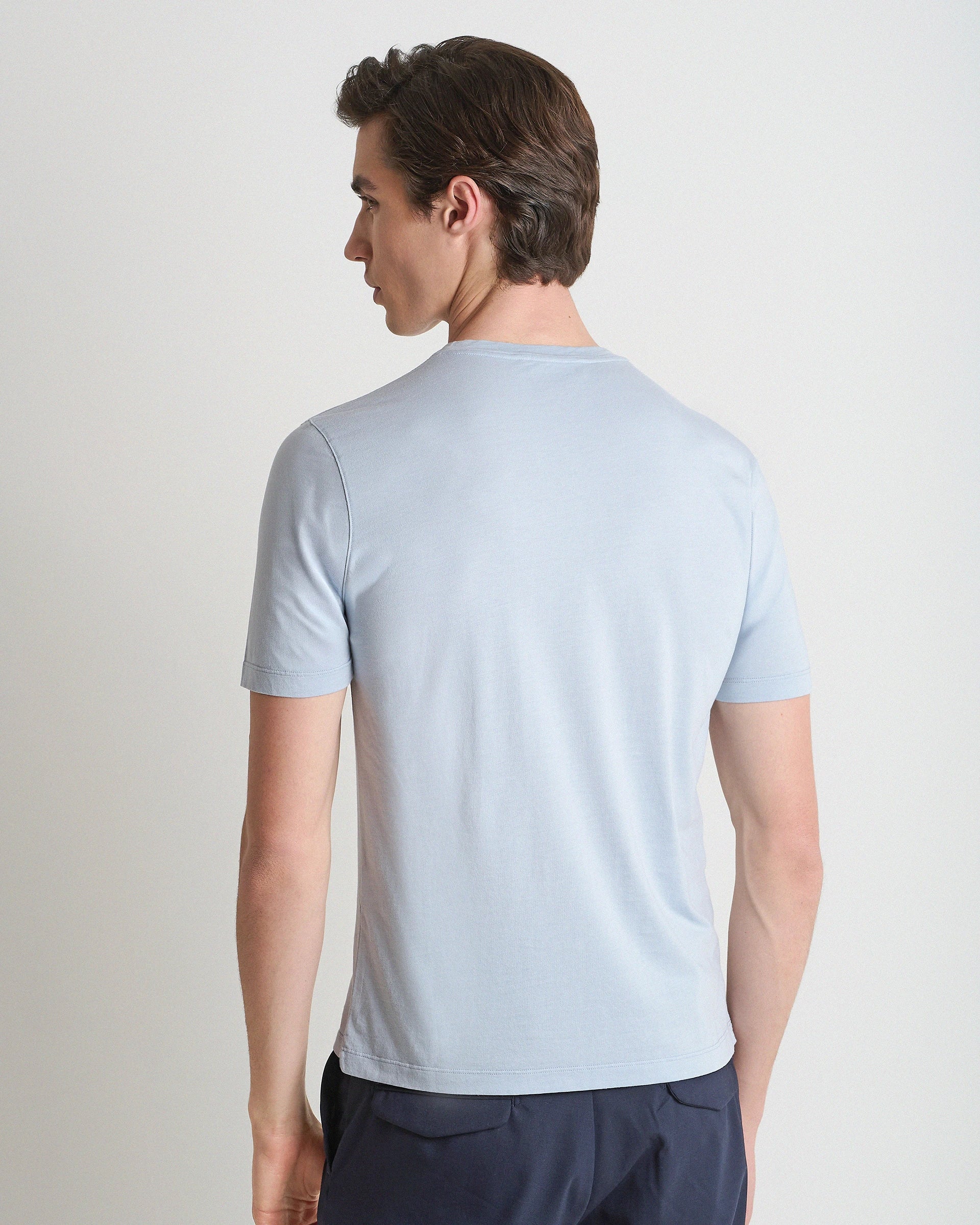 White Cotton Crewneck T-Shirt