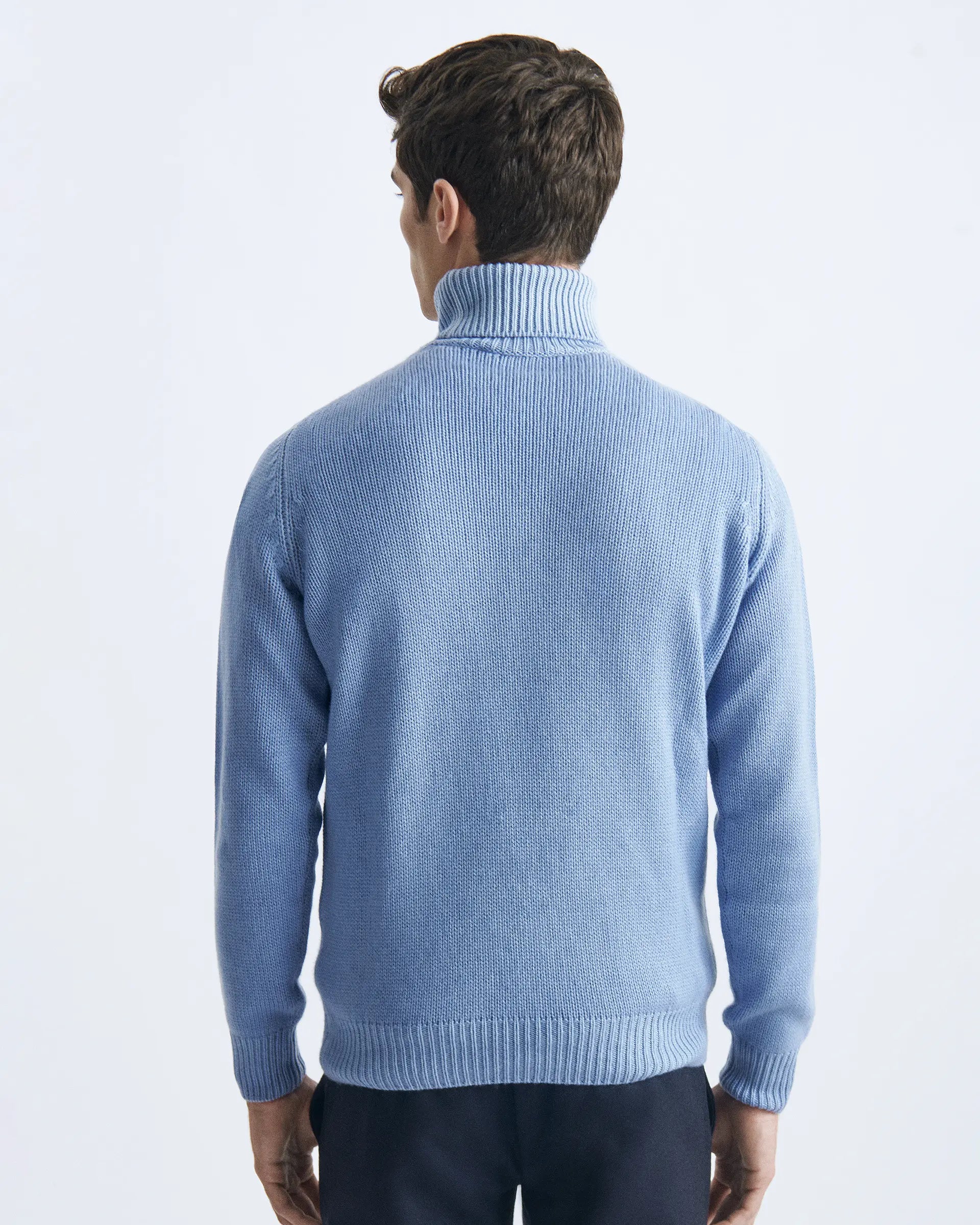 Blue 2025 turtleneck shirt