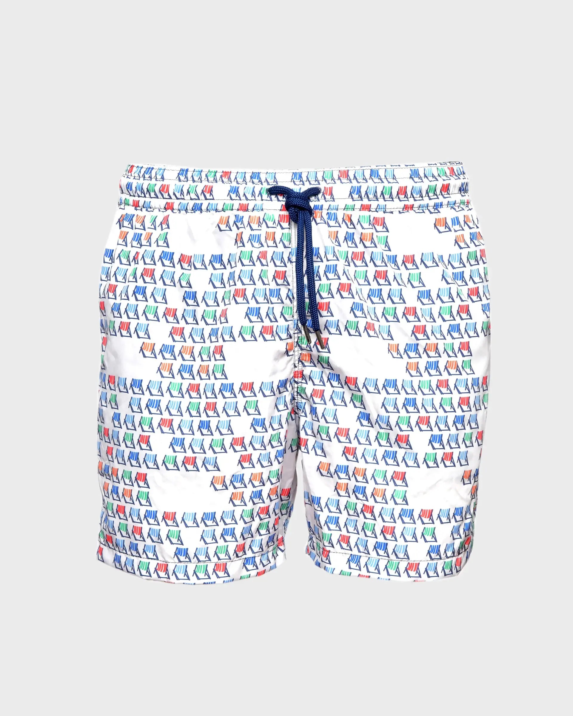 Swim short with marine pattern