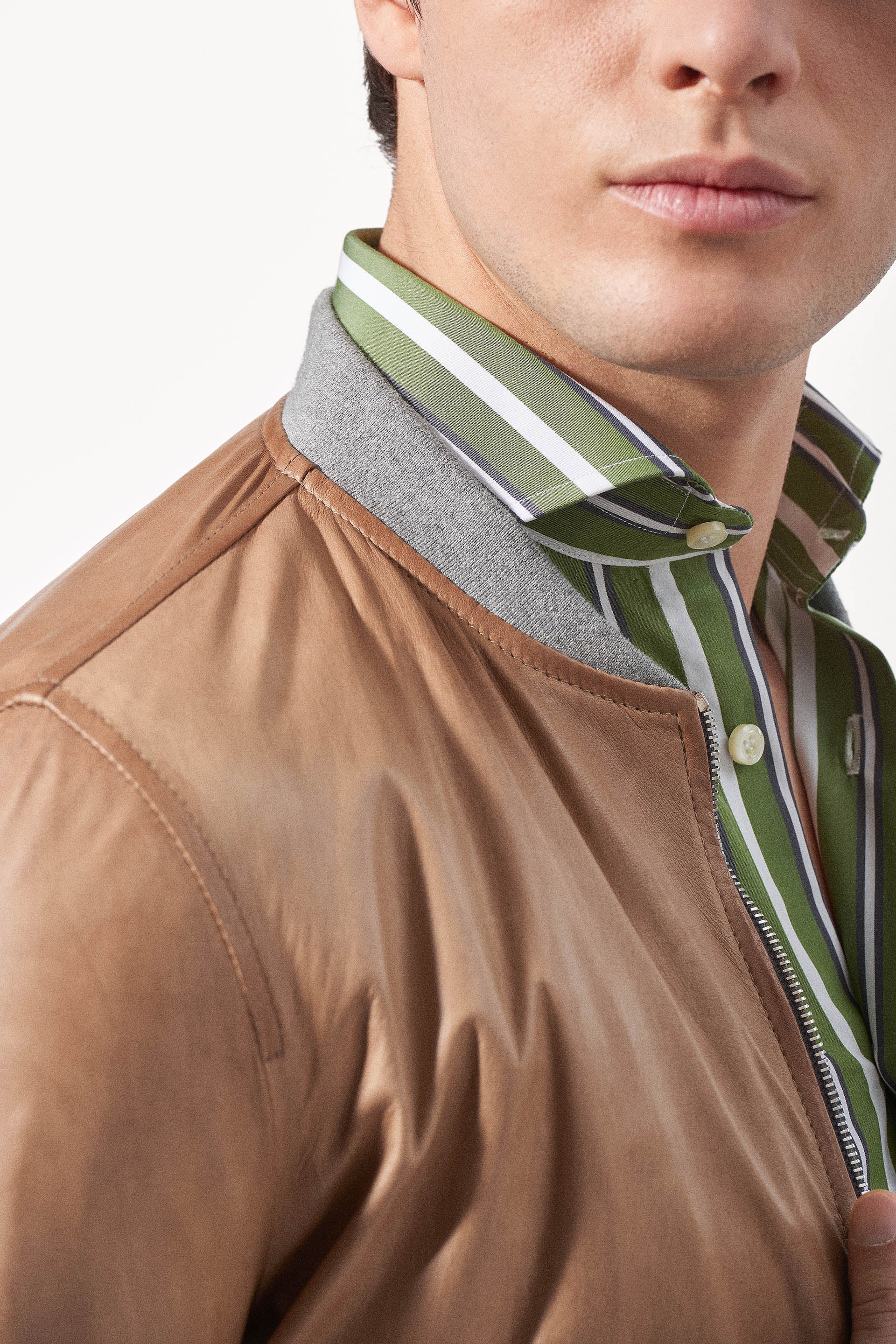 Cognac  Soft Leather Moto Jacket