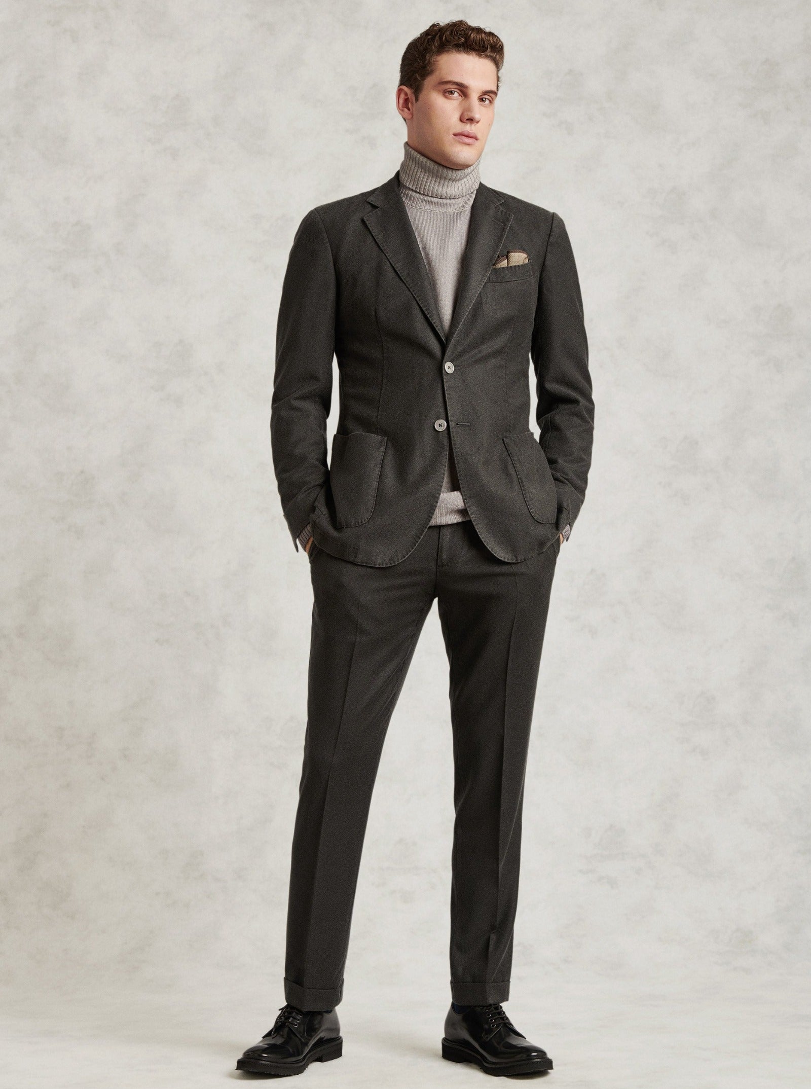 Charcoal Grey Pure Wool Suit