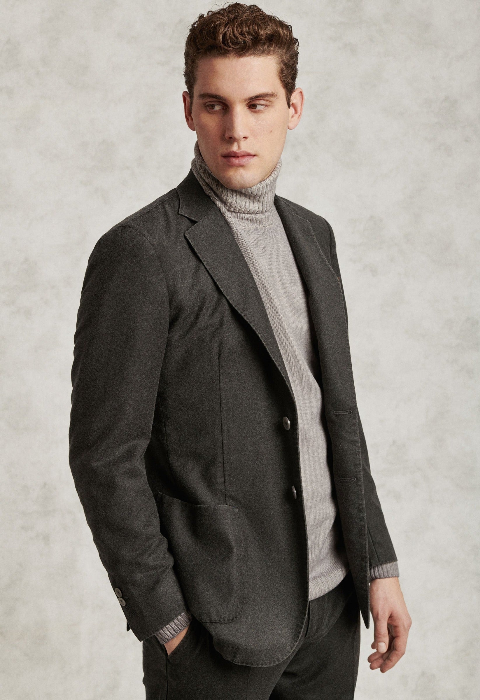 Charcoal Grey Pure Wool Suit