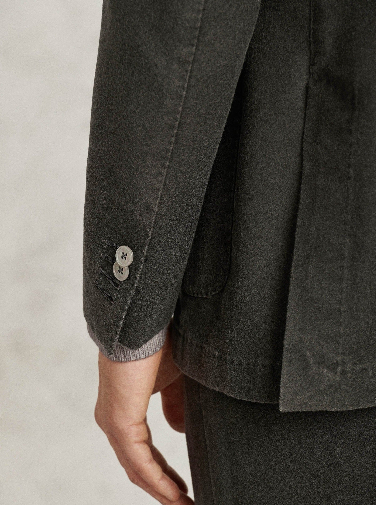 Charcoal Grey Pure Wool Suit